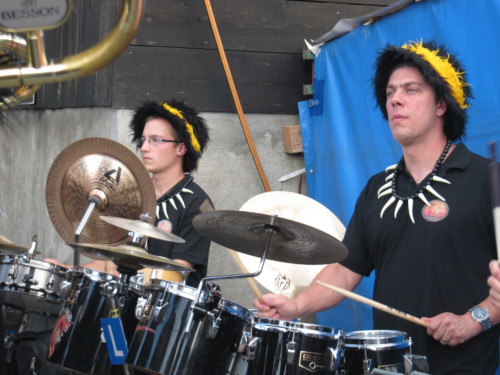 Braderie à Pailly en 2011