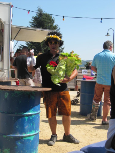 Braderie à Pailly en 2011