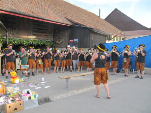 Braderie à Pailly en 2011