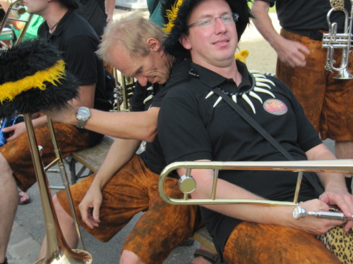 Braderie à Pailly en 2011
