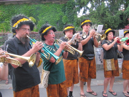 Braderie à Pailly en 2011