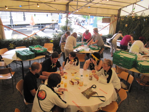 Braderie à Pailly en 2011