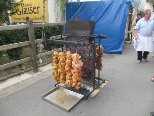 Braderie à Pailly en 2011
