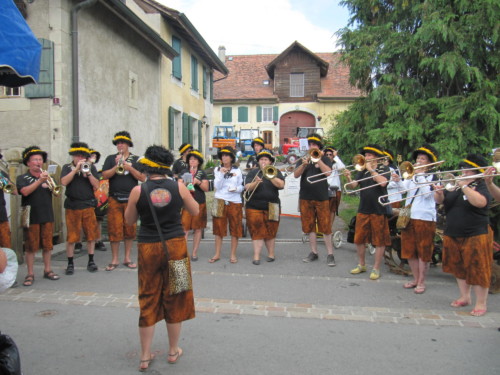 Braderie à Pailly en 2011
