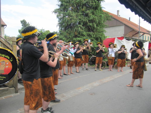 Braderie à Pailly en 2011