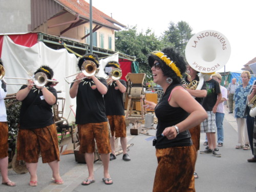Braderie à Pailly en 2011