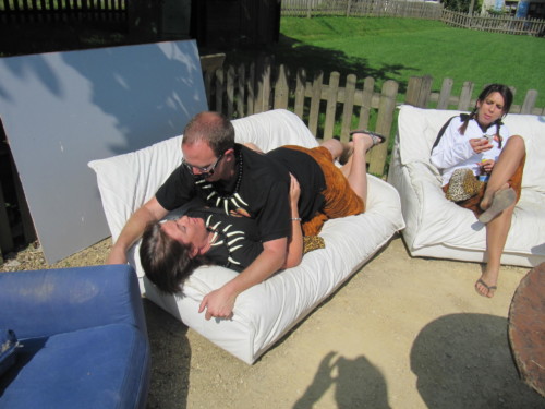 Braderie à Pailly en 2011