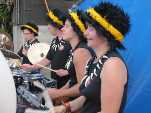 Braderie à Pailly en 2011