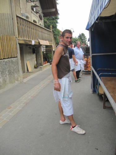 Braderie à Pailly en 2011