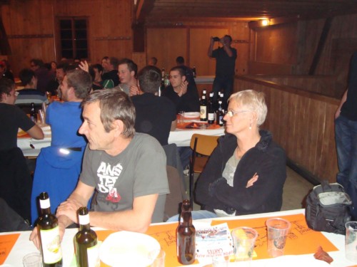 Soirée raclette à la Jeunesse d'Orzens en 2013