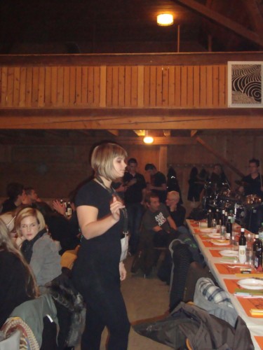 Soirée raclette à la Jeunesse d'Orzens en 2013