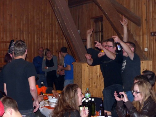 Soirée raclette à la Jeunesse d'Orzens en 2013