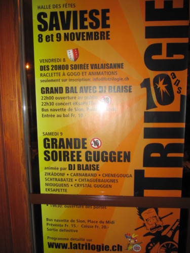 Soirée de la Trilogie à Savièse  en 2013